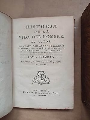 Bild des Verkufers fr Historia de la vida del hombre,  idea del universo. 6 tomos. zum Verkauf von LIBRERIA ANTICUARIA LUCES DE BOHEMIA