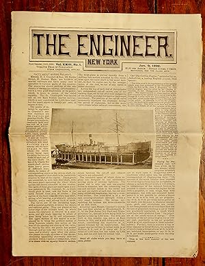 THE ENGINEER (NEW YORK JOURNAL JAN. 1892) VOL. XXIII NO. 1, JANUARY 9, 1892