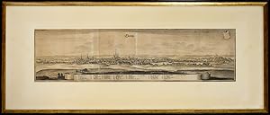 Chemnitz. [um 1650]. [Original-Kupferstich, gerahmt / signed original colored etching, framed].