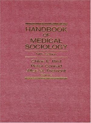 Bild des Verkufers fr Handbook of Medical Sociology zum Verkauf von WeBuyBooks