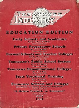 Seller image for The Hub of Southern Progress: Tennessee Industry: Magazine Volume II Number I July for sale by Warren Hahn
