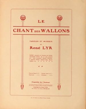 Immagine del venditore per Le chant des Wallons. Paroles et musique de Ren Lyr venduto da Paul van Kuik Antiquarian Music