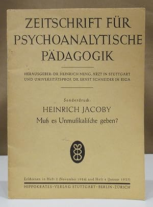 Muss es Unmusikalische geben?. Grundsätzliches über Befreiung und Erhaltung d. allgemeinen Ausdru...