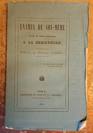 Examen de soi-même pour se bien préparer à la communion