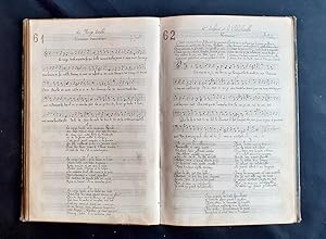 Manuscrit : Recueil de chants. 1895-1900. 109 chansons avec les partitions de musique.