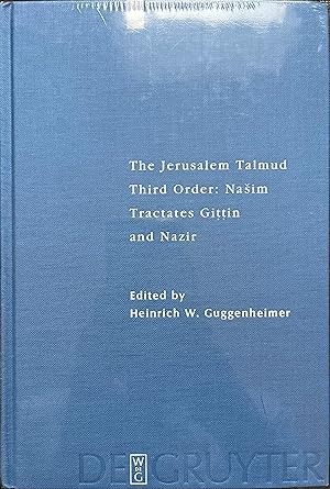 The Jerusalem Talmud, Third Order: Nasim - Tractates Gittin and Nazir