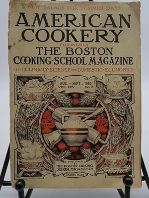 AMERICAN COOKERY MAGAZINE, AUGUST - SEPTEMBER 1920