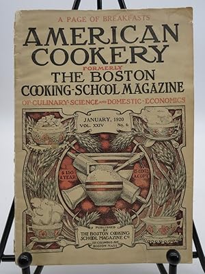 AMERICAN COOKERY MAGAZINE, JANUARY 1920