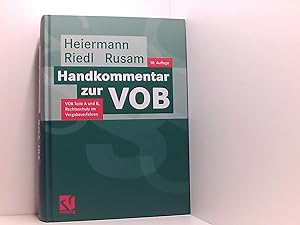 Seller image for Handkommentar zur VOB: Teile A und B, Rechtsschutz im Vergabeverfahren for sale by Book Broker