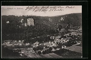 Ansichtskarte Eybach, Totale mit Schloss