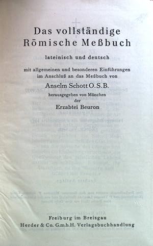 Bild des Verkufers fr Das vollstndige rmische Mebuch : lateinisch und deutsch. zum Verkauf von books4less (Versandantiquariat Petra Gros GmbH & Co. KG)