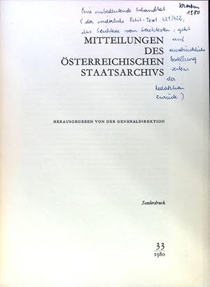 Seller image for Eine neue Bibliographie zur historischen Forschung im sd-osteuropischen Raum: Die "historische Bcherkunde Sdost-Europa"; Mitteilungen des sterreichischen Staatsarchivs; Sonderdruck. 33; for sale by books4less (Versandantiquariat Petra Gros GmbH & Co. KG)