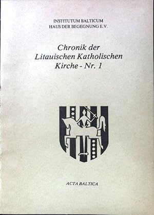 Bild des Verkufers fr Chronik der Litauischen Katholischen Kirche - Nr. 1; zum Verkauf von books4less (Versandantiquariat Petra Gros GmbH & Co. KG)