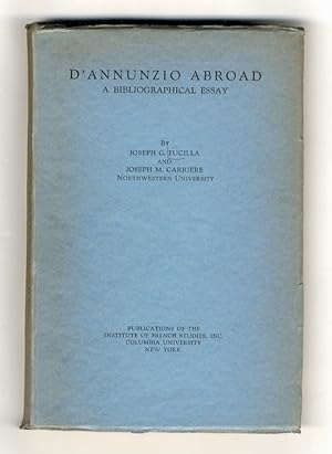 D'Annunzio abroad. A bibliographical essay.