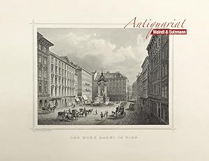 Bild des Verkufers fr Der Hohe Markt in Wien". Aus A. Ruthner: Das Kaiserthum Oesterreich. zum Verkauf von Antiquariat MEINDL & SULZMANN OG