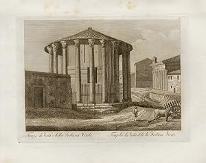 Tempi di Vesta e della Fortuna Virile / Temples de Vesta et de la Fortune Virile.