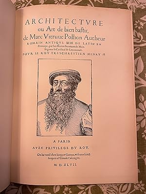 Architecture ou Art de bien bastir, de Marc Vitruue Pollion Autheur; Romain Antique: Mis en latin...