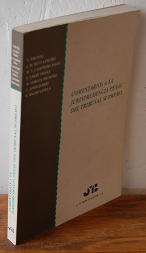 Seller image for COMENTRIOS A LA JURISPRUDENCIA PENAL DEL TRIBUNAL SUPREMO for sale by EL RINCN ESCRITO