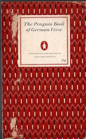Immagine del venditore per THE PENGUIN BOOK OF GERMAN VERSE venduto da Mr.G.D.Price