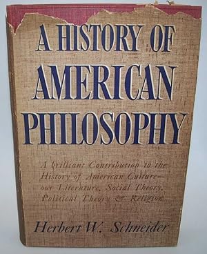 Image du vendeur pour A History of American Philosophy mis en vente par Easy Chair Books