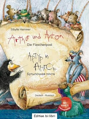 Seller image for Arthur und Anton: Die Flaschenpost, Deutsch-Russisch, m. Audio-CD for sale by Rheinberg-Buch Andreas Meier eK