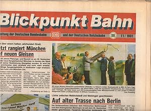 Image du vendeur pour Blickpunkt Bahn : Zeitung der Deutschen Bundesbahn, DB, und der Deutschen Reichsbahn, DR ; Ausgabe 11/1991. mis en vente par Schrmann und Kiewning GbR