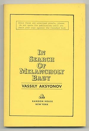 Bild des Verkufers fr In Search of Melancholy Baby zum Verkauf von Between the Covers-Rare Books, Inc. ABAA