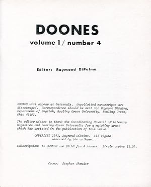 Image du vendeur pour Doones - Volume 1, Number 4 mis en vente par Between the Covers-Rare Books, Inc. ABAA