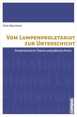 Bild des Verkufers fr Vom Lumpenproletariat zur Unterschicht : Produktivistische Theorie und politische Praxis. Dissertationsschrift zum Verkauf von AHA-BUCH GmbH