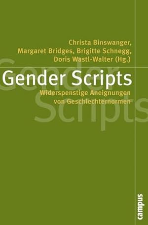 Bild des Verkufers fr Gender Scripts : Widerspenstige Aneignungen von Geschlechternormen zum Verkauf von AHA-BUCH GmbH