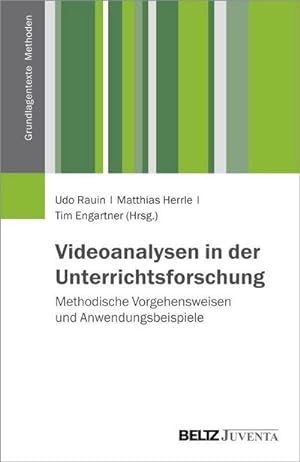 Bild des Verkufers fr Videoanalysen in der Unterrichtsforschung : Methodische Vorgehensweisen und Anwendungsbeispiele zum Verkauf von AHA-BUCH GmbH