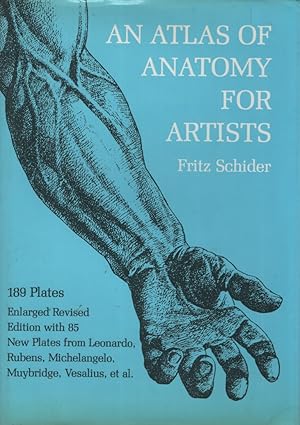 Seller image for AN ATLAS OF ANATOMY FOR ARTISTS Revised by Professor Dr M Auerbach and Translated by Bernard Wolf M. D. New Bibliography by Adolf K Placzek; Additional Illustrations from the Old Masters and Historical Sources. with a New Section on Hands Selected by Heidi Lenssen for sale by Dromanabooks