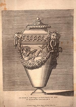 Différents vases dessinés d'après l'antique. Vases drawn after the Antique