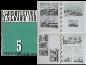Seller image for L'ARCHITECTURE D'AUJOURD'HUI n5 1933 REPUBLIQUE TCHEQUE, SLOVAQUIE, HENRI PACON, BASSOMPIERE, UAM for sale by Librairie Histoires d'arts