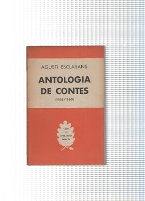 Imagen del vendedor de Club de la literatura Selecta: Antologia de contes ( 1923-1960 ) a la venta por El Boletin