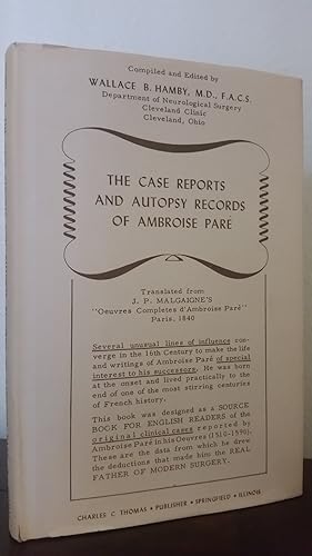 Seller image for The Case Reports and Autopsy Records of Ambroise Par for sale by Losaw Service