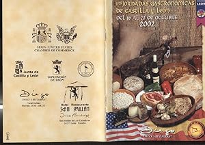 Seller image for Folleto 1 jornadas gastronomicas de Castilla y leon 2002 for sale by EL BOLETIN