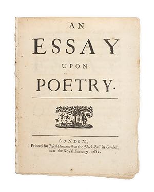 Seller image for An Essay on Poetry. for sale by Bernard Quaritch Ltd ABA ILAB