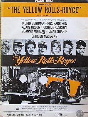 Bild des Verkufers fr Theme from The Yellow Rolls Royce - Piano solo zum Verkauf von Moneyblows Books & Music