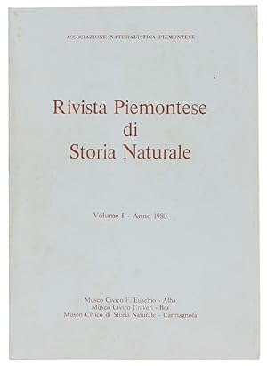 RIVISTA PIEMONTESE DI STORIA NATURALE. Volume i - Anno 1980.: