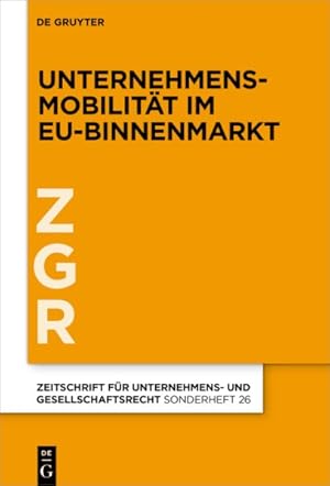 Image du vendeur pour Unternehmensmobilität Im Eu-binnenmarkt -Language: german mis en vente par GreatBookPricesUK