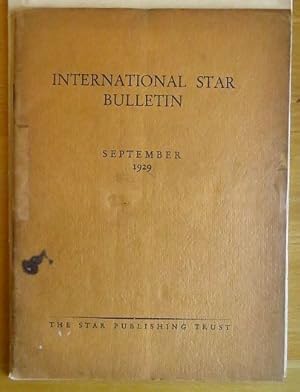 INTERNATIONAL STAR BULLETIN September 1929