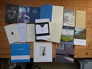 Jörg Bernig, 15 Bücher, 12x mit Widmung, 1998-2020. Lyrik, Gedichte