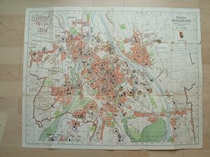 Stadtplan Augsburg 1950 Bayerisches Landesvermessungsamt