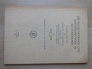 Die Konjunktionen und Satzeinleitungen im Alt-Türkischen. Dissertation der Universität Berlin 194...
