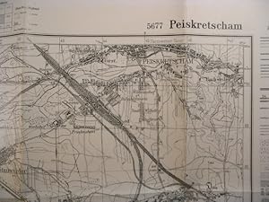 Topographische Karte 1:25.000, 5677 Peiskretscham, 1940.