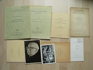 Konvolut zum Germanisten und Theaterwissenschaaftler Hans Heinrich Borcherdt, aus dem Nachlass ei...