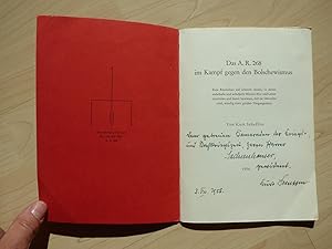 Autograph 1956! Scheffler, Kurt: Das A.R. [Artillerieregiment] 268 im Kampf gegen den Bolschewismus