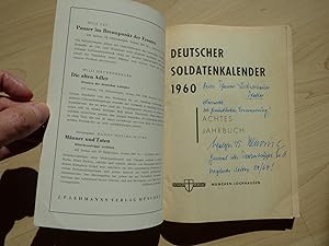 Autograph um 1960 in Buch: Walter Nehring, General der Panzertruppe