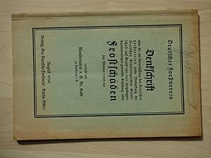 Bild des Verkufers fr Denkschrift ber die auf Veranlassung des Deutschen Forstvereins unter Mitwirkung der Deutschen Dendrologischen Gesellschaft auf Grund von 1360 Fragebogenbeantwortungen gemachte Erhebung ber FROSTSCHDEN des Winters 1928-29. zum Verkauf von Cassiodor Antiquariat